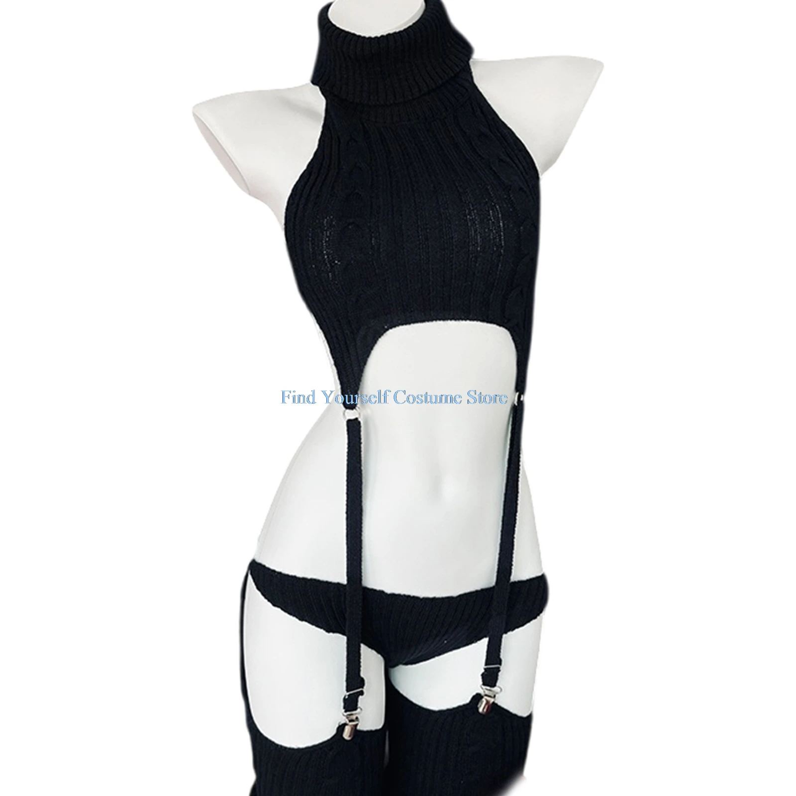 Аниме BOCCHI THE ROCK Косплей Gotoh Hitori Костюм Женский Сексуальный Черный Свитер Боди Socsk