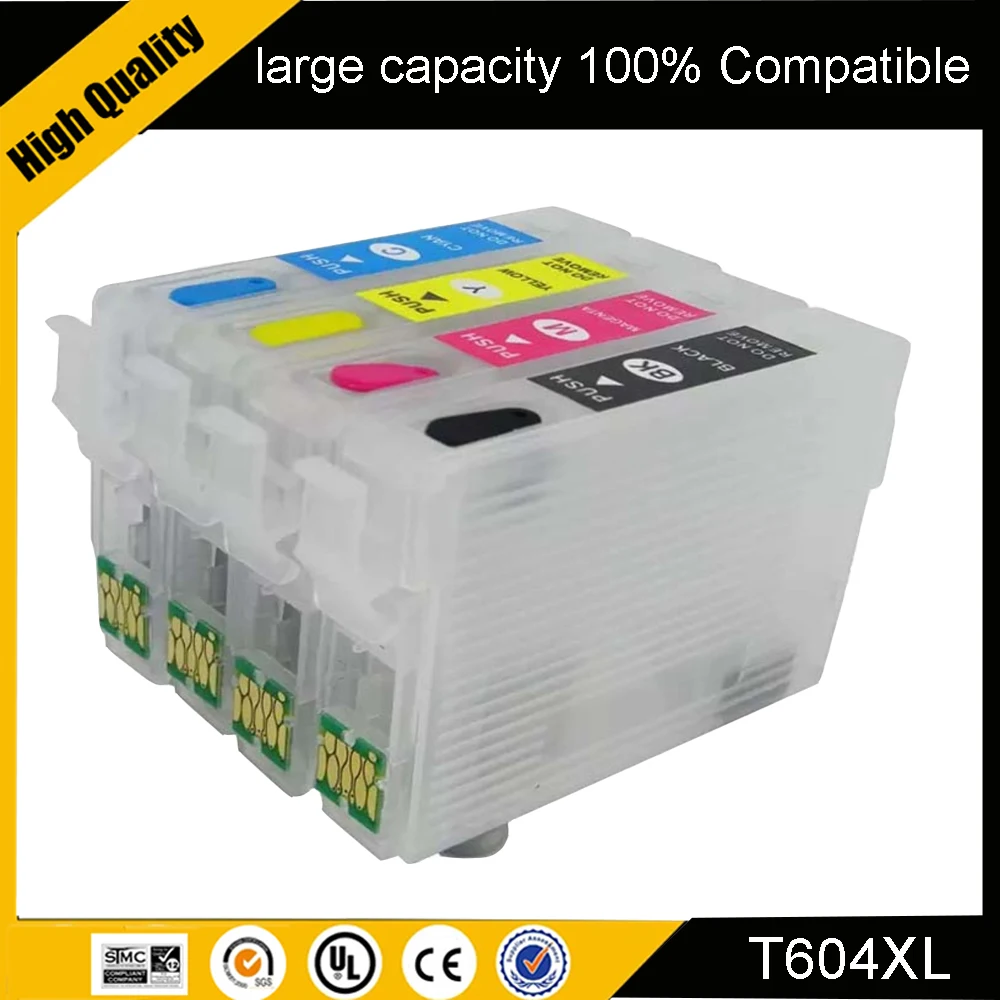Фото Многоразовый чернильный картридж Europe T604 604XL с чипом ARC, совместимый с Epson XP-3200 XP-2200 XP-2205 XP-3205 XP-4200 4205 №1