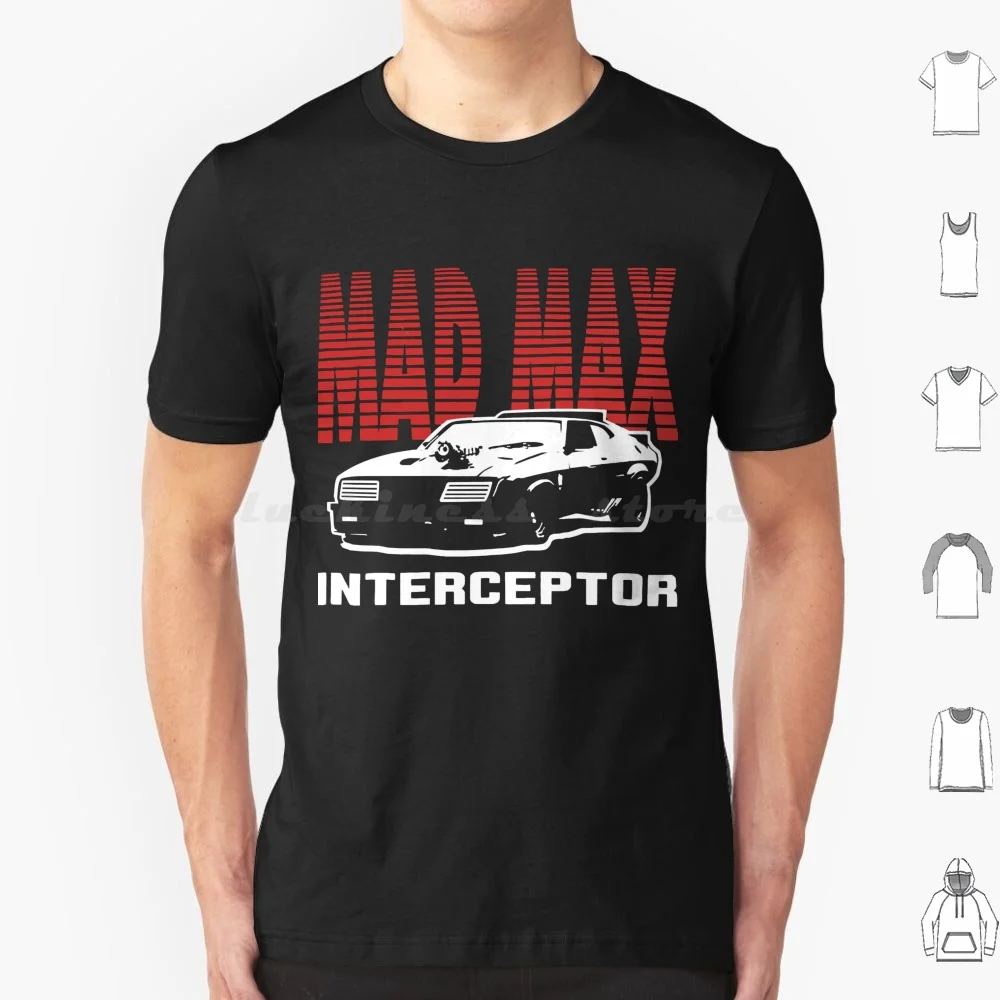 Подарок любовнику Mad Max Interceptor Подарки для любителей кино Футболка 6xl Хлопковая