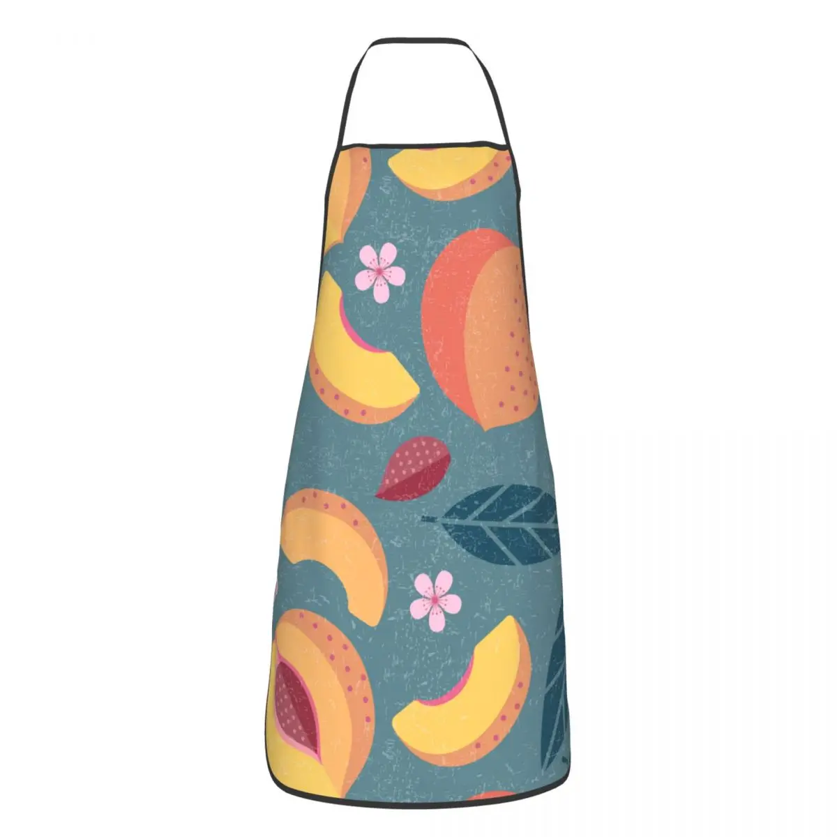 

Fruit Flower Floral Cuisine Grill Baking Apron Polyester Pinafores for Chef Barista Cooking Home Cleaning