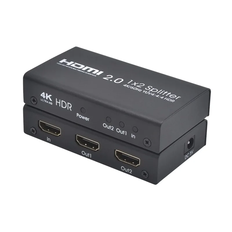 

4K 60Hz 2x1 HDMI Splitter 2 Port 4K HDMI 2.0 Splitter HDMI Splitter 1 Input 2 Output Support DTS-HD HDR for PC Laptop PS4 XBOX