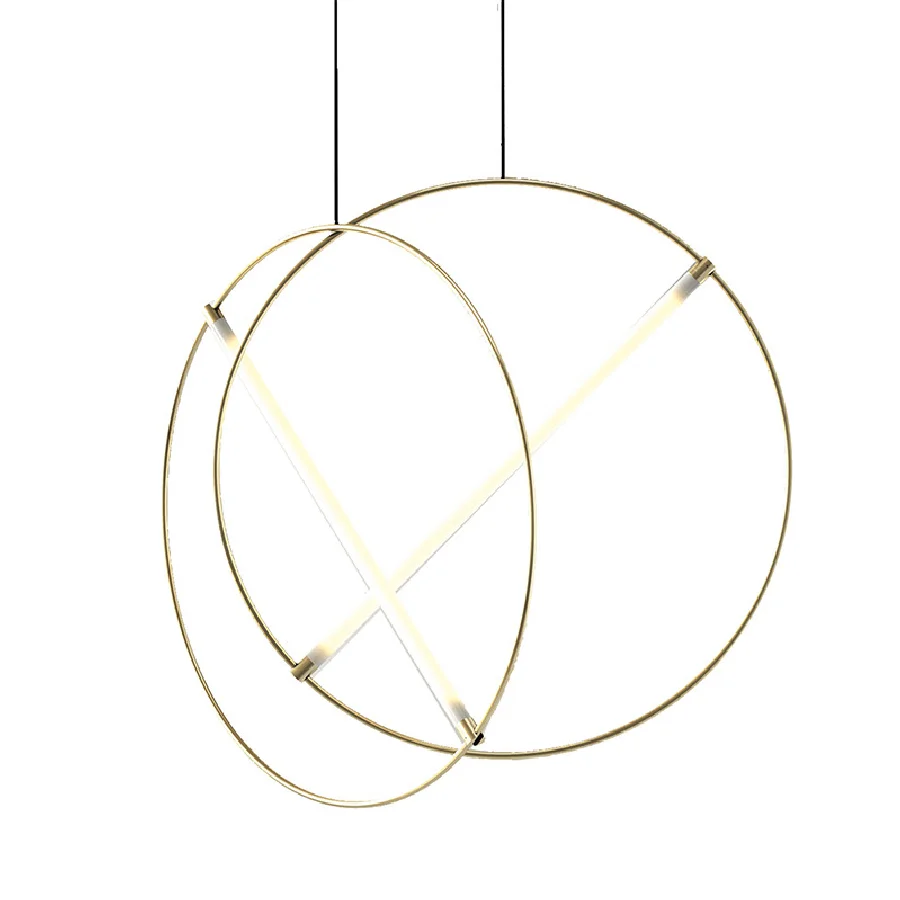 

Gold Silver Black White Round Chandelier Newest Design Modern Suspension LED Nordic Style Hanging Lamp Home Decor Light Fixture
