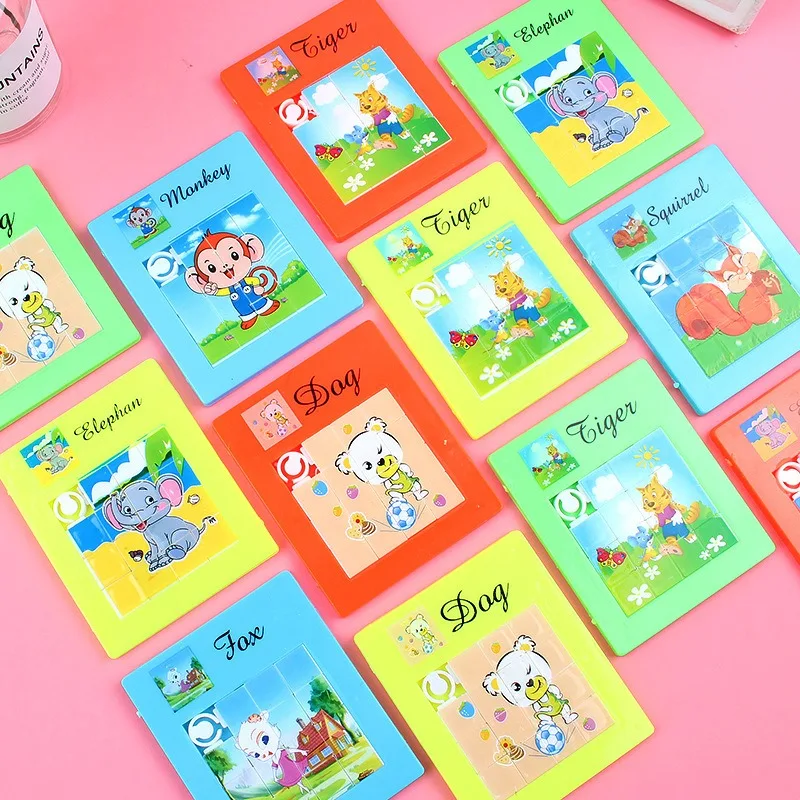 

Colorful Huarong Road Sliding Puzzle Plastic Independent Opp Bag Piggy Puzzle Kids Toys Small And Convenient Easy To Use Durable