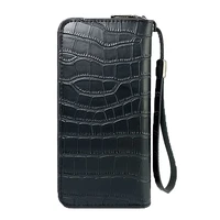 new mens wallets long stone pattern business wristband embossed vertical short open suit bag monederos plus soft wallet