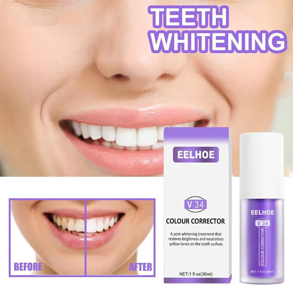 

Remove Plaque Stains Care Toothpaste V34 Colour Corrector Teeth Mouth Breathing Freshener Whitening Sensitive Teeth Toothpaste