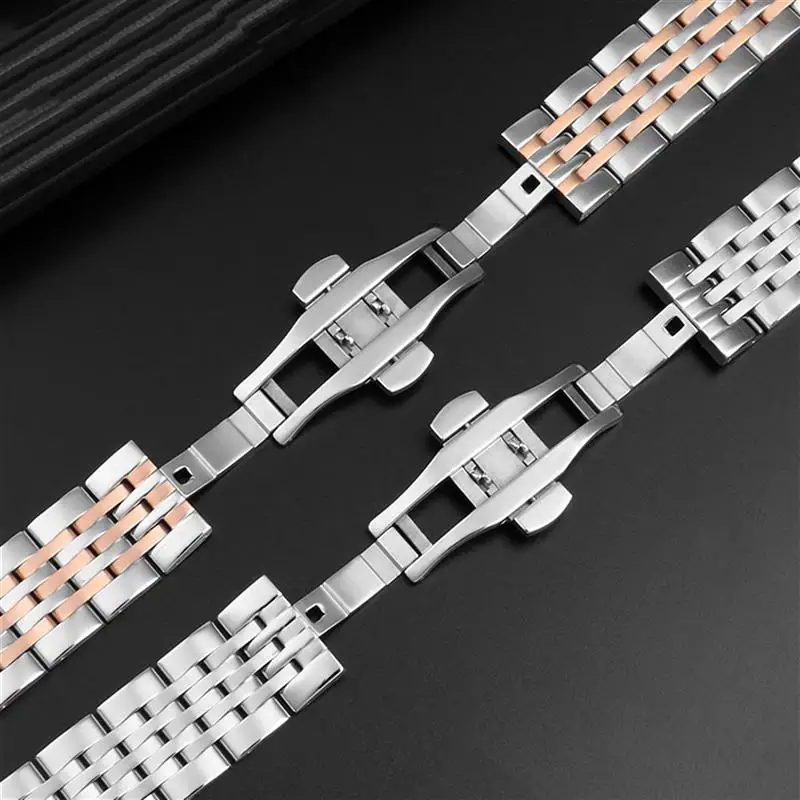 PCAVO твердый стальной ремешок для часов Armani AR1945/1648/1863/AR2447/AR11121 мужчин розовое