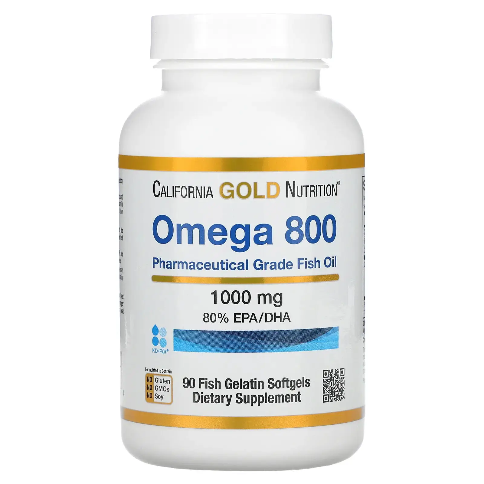 California Gold Nutrition CGN Omega800 Concentrated Fish Oil 90 Capsules