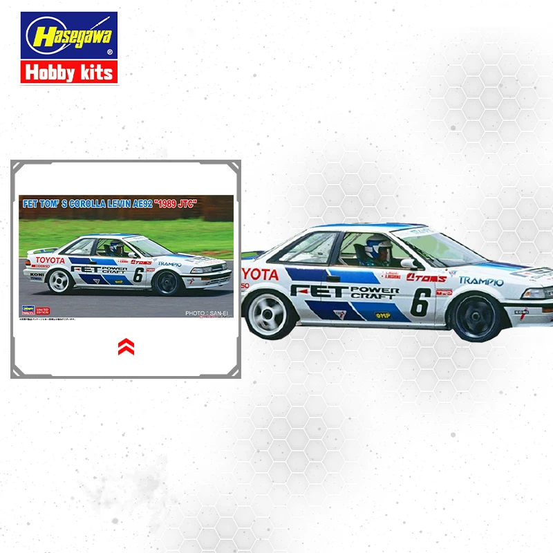 

Оригинал Hasegawa AE92 Toyota Corolla 1989 JTC сборка гоночного автомобиля набор моделей аниме экшн-Фигурки игрушки подарки на день рождения