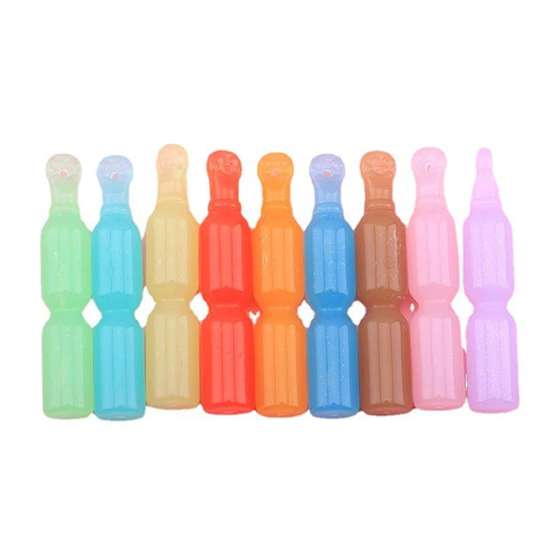 

2Pcs Luminous Mini Resin Popsicle Cell Phone Case Decoration Miniature Dollhouse Drink