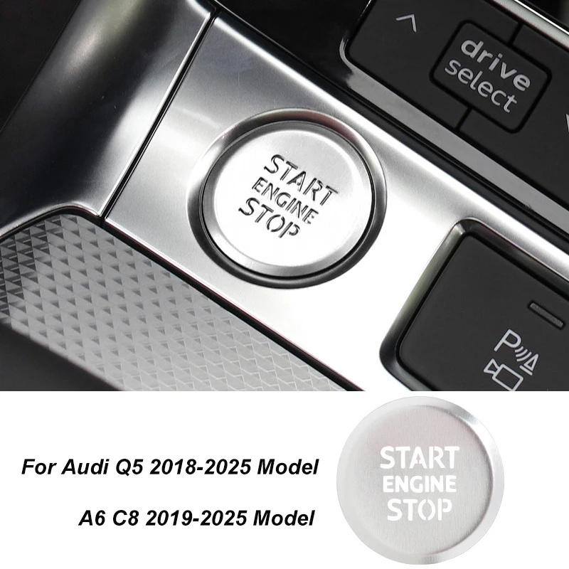 

Наклейка на кнопку запуска и остановки двигателя из сплава для моделей Audi Q5, C8 A6 A7 2019 2020 2021 2022 2023 2024 2025
