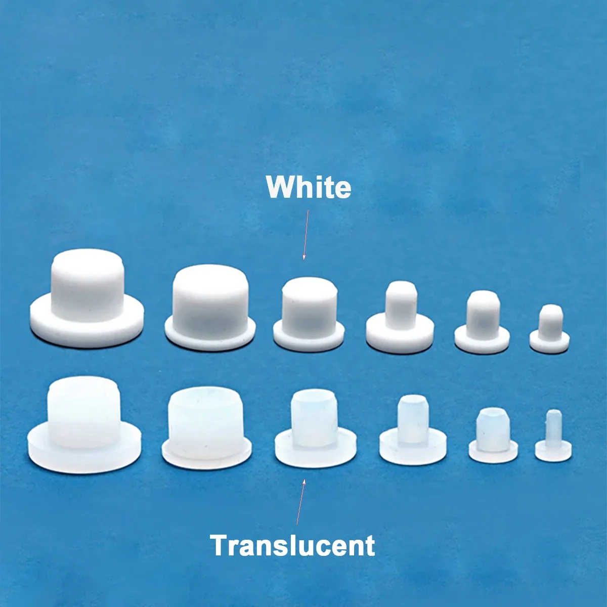 

Черно-белая полупрозрачная высокотемпературная силиконовая заглушка, мягкая уплотнительная заглушка, гайка с отверстием для винта, Т-образная заглушка с отверстием