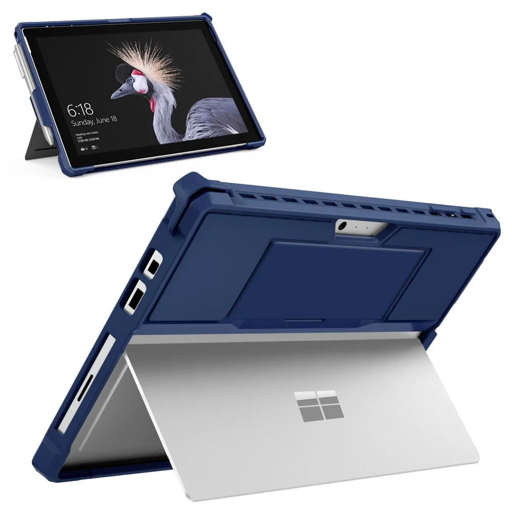 

Case For Microsoft Surface Pro 7 Plus /Pro 7 6 5 4 LTE,All-in-One Protective Rugged Cover with Pen Holder