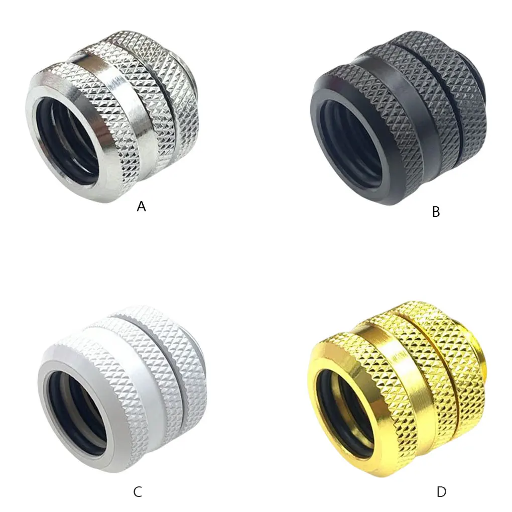 

12Pcs Computer Water Cooling Pipe Adapter Nonslip Connector Accessories