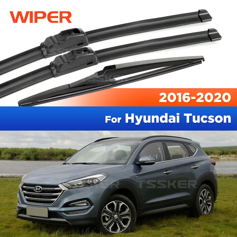 

Для Hyundai Tucson TL 2016-2020 2017 2018 2019 стеклоочиститель передние и задние щетки стеклоочистителя лобовое стекло щетки для окон 26 "+ 16" + 14"