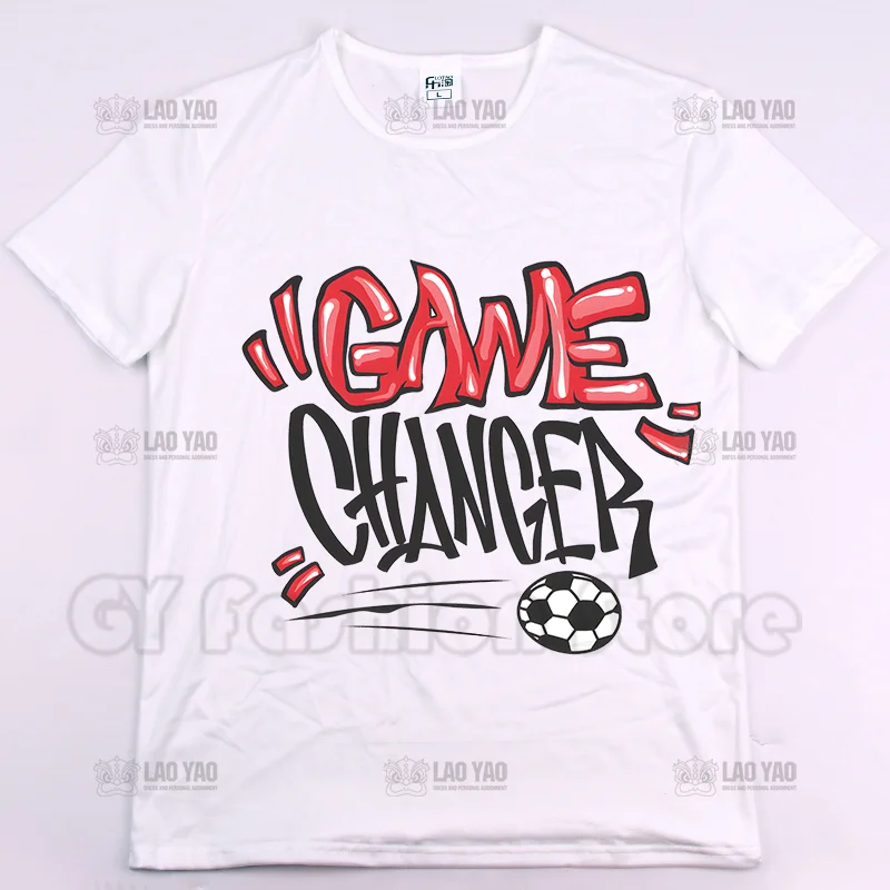 

Game Changer Hot Selling Summer Printed T-shirt Unisex Street Wear Fashion Tops Casual Men Women T Shirts
