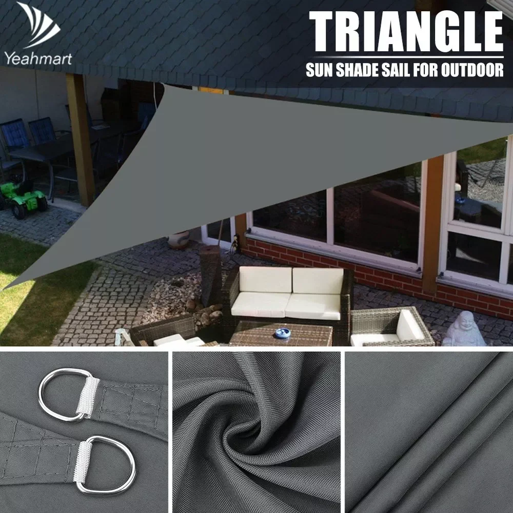 

2023 Heavy Waterproof Shade Sail Sun Canopy Cover Trilateral/Triangle 5x5x5M/2x2x2M Garden Yard Awnings Car Sunshade Cloth Net S