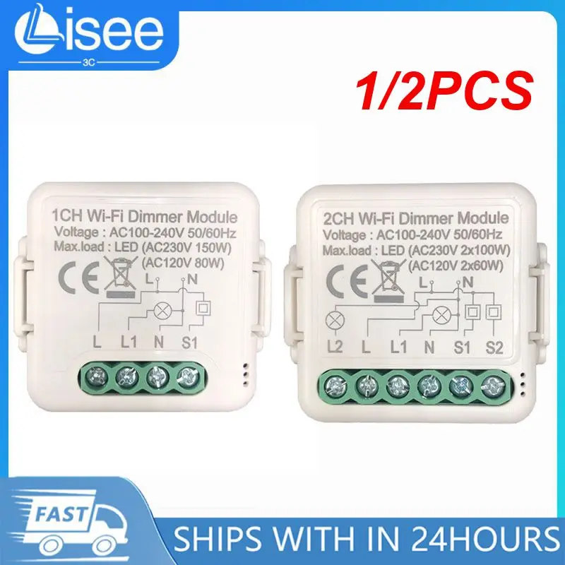 

Умный диммер Tuya ZigBee 3,0, 10 А, 1/2 шт.