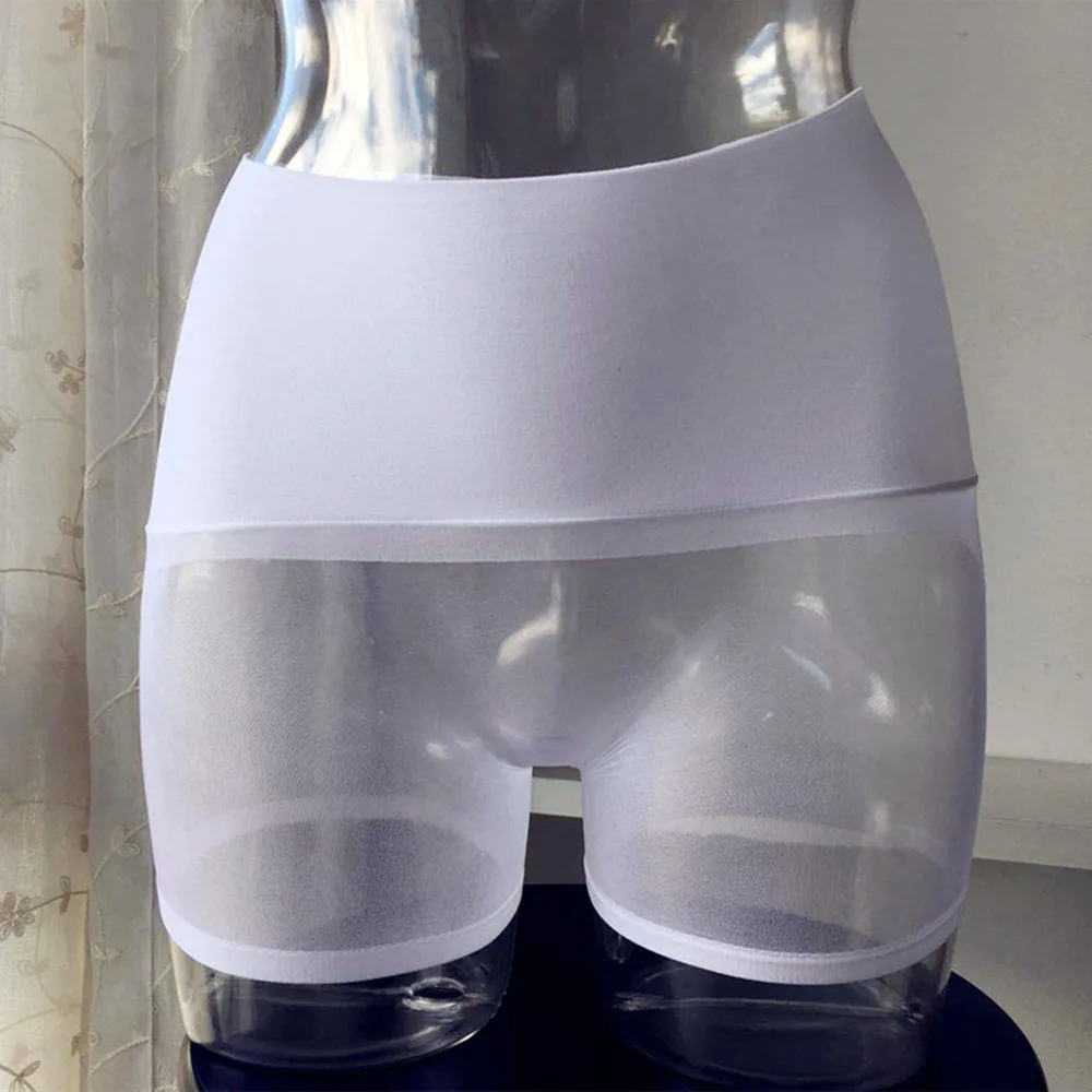 

Mesh Patchwork See Through Boxer Shorts Men Tight Ultra-thin Transparent Underwear Sexy Pantyhose Underpants Breathable Boxer