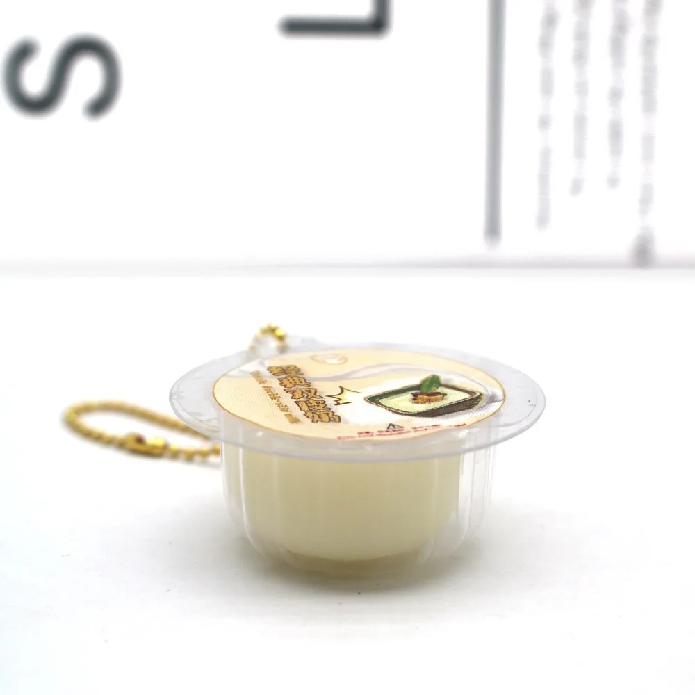 Брелок с имитацией тофу пудинга новинка еда игра декомпрессионная игрушка