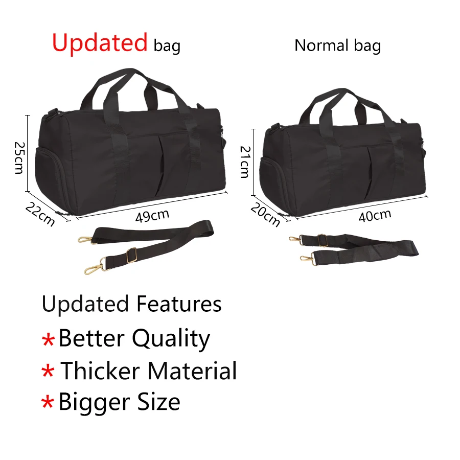 Водонепроницаемая спортивная сумка для фитнеса выходных путешествий на ночь