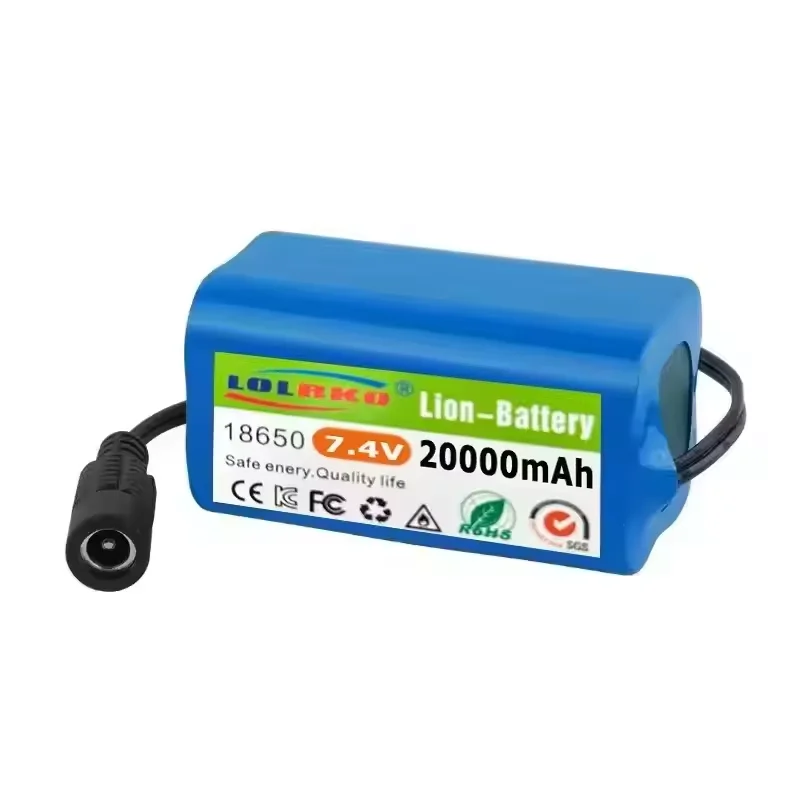 Фото НОВАЯ АКБ 7.4V 2S2P 20000mAh для радиоуправляемых прикормочных корабликов V020 V900 2011-5 V007 C18 H18 V18 D18B FX88, запчасти для батарей №2