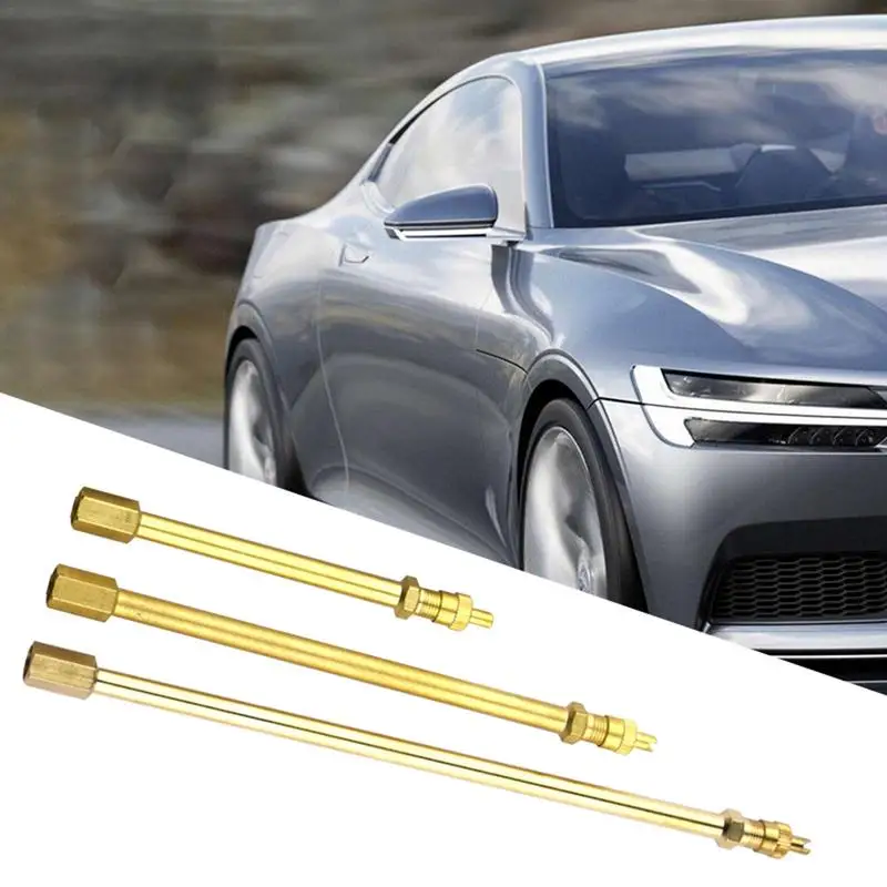 

Tire Extenders For Cars Brass Stem Extension Pole Universal Stem Extenders Auto Tire Straight Bore Extension Adapters