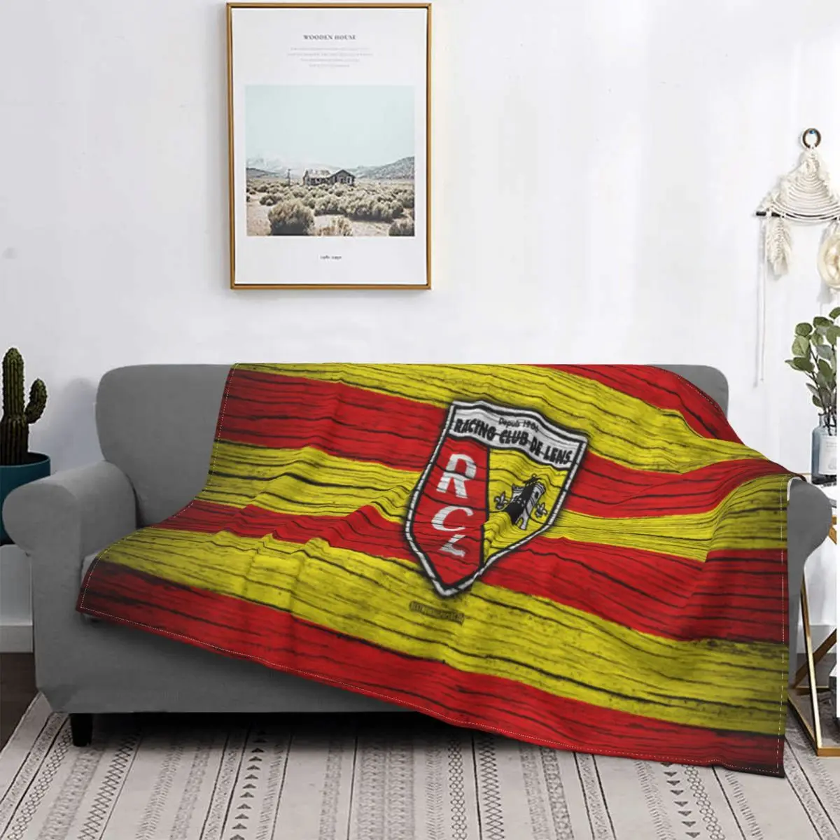 

Rc Lens Football 1712 Blanket Bedspread Bed Plaid Luxury Blanket Sauna Area Rug