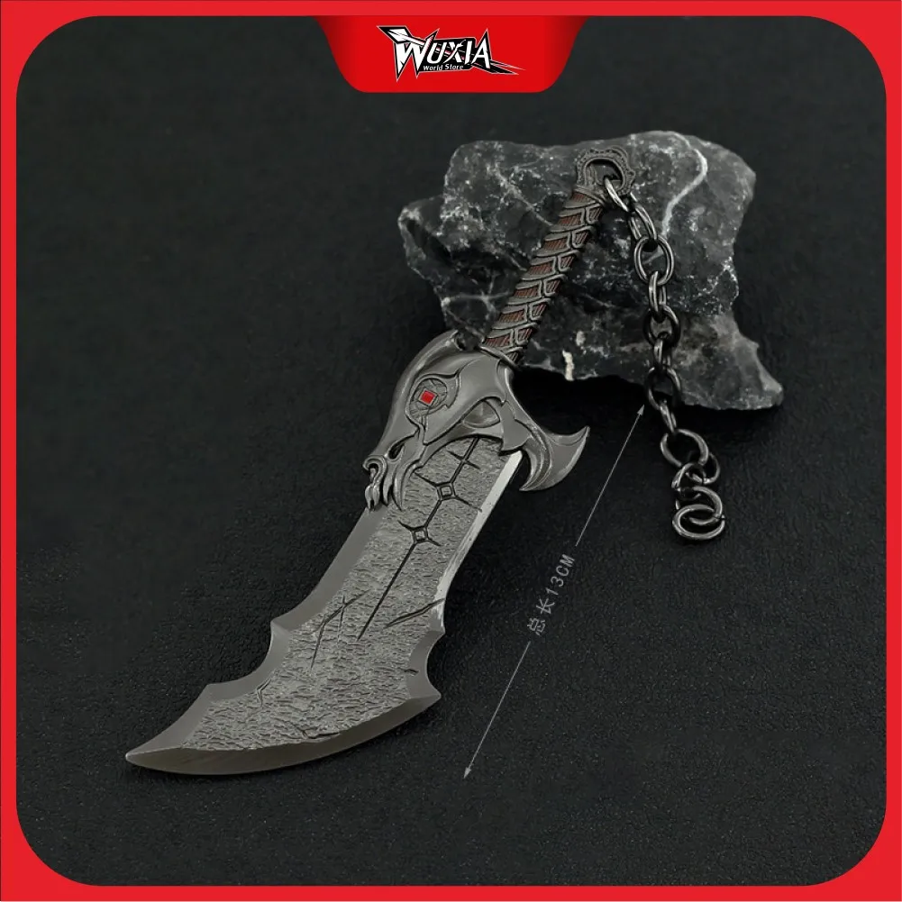 

God of War Weapon New Blades of Exile Weapon Metal Weapon Katana Sword Spear Anime Toy Weapons Keychain Toys for Boy Kid Gift