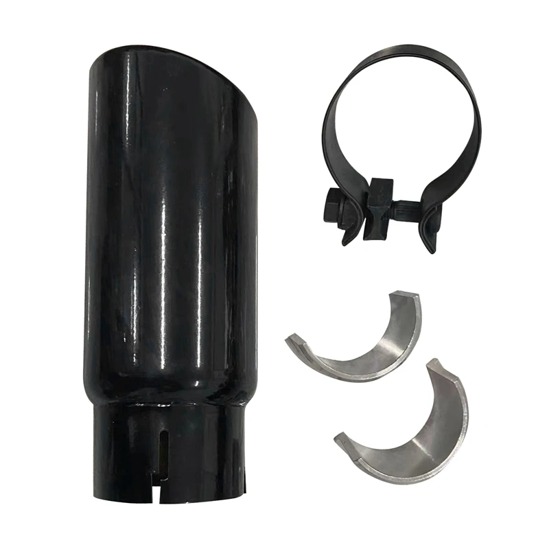 

PT932-35180-02 Black Metal Chrome Exhaust Pipe For 2005-2021 Toyota Tacoma Car Accessories Parts