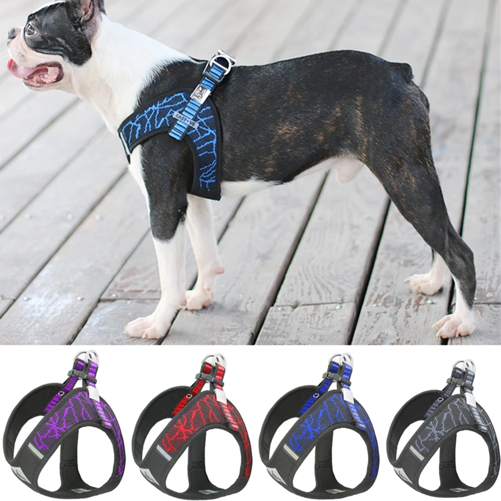 

Dog Harnesses Ajustable Vest Outdoor Dog Supplies Reflective Dogeads Chest Straps Stability Harness For Small Medium Pet