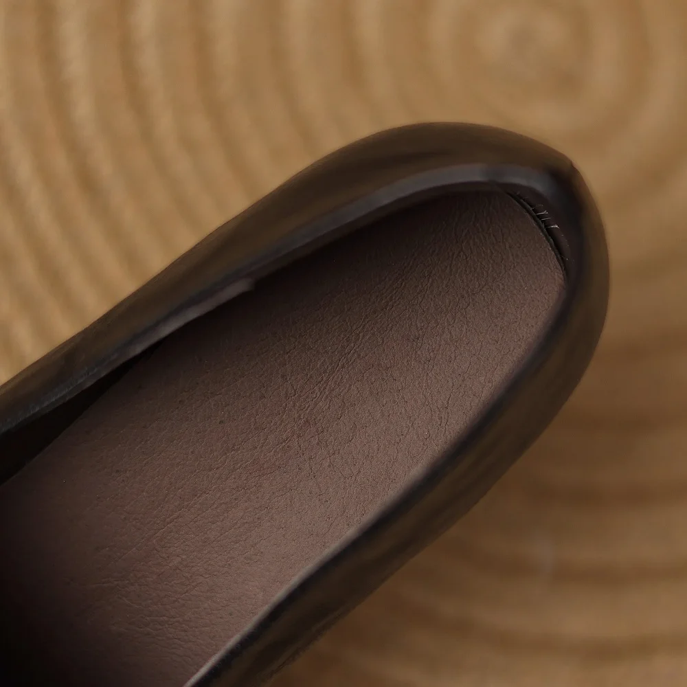 [Jochebed hu】женские дизайнерские туфли ручной работы из натуральной кожи на среднем