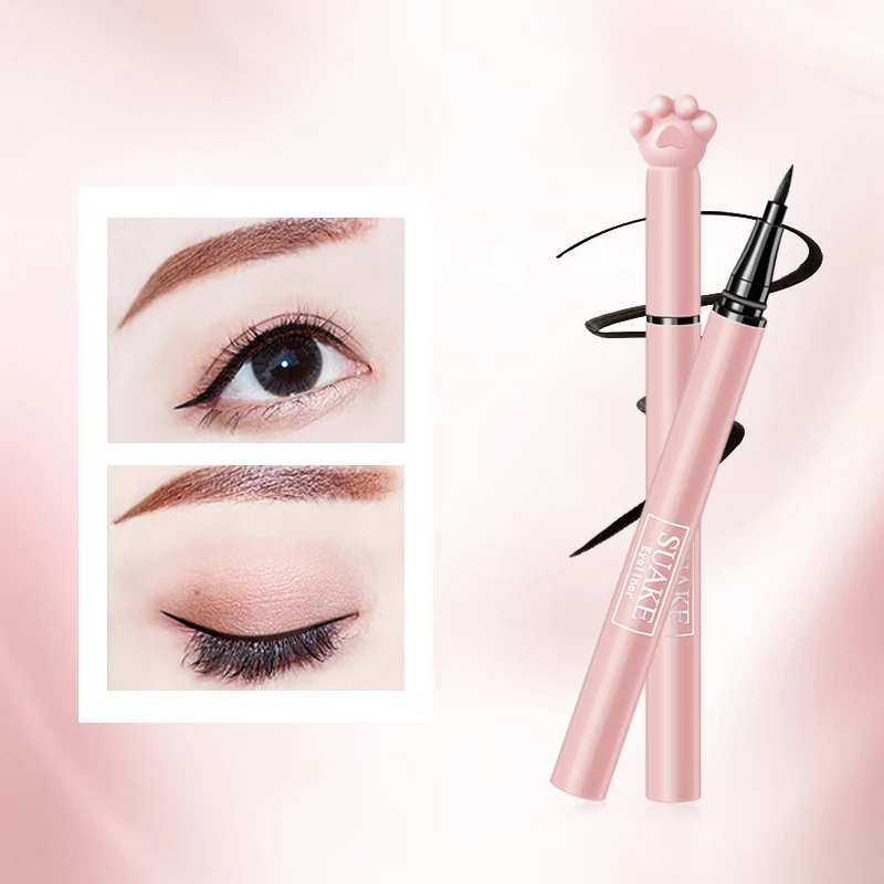 

Women Black Brown Eyeliner Stamp Pen Delicate Waterproof Makeup Eye Liner Pencil Cosmetics Eyeliner Pen Beauty Tools