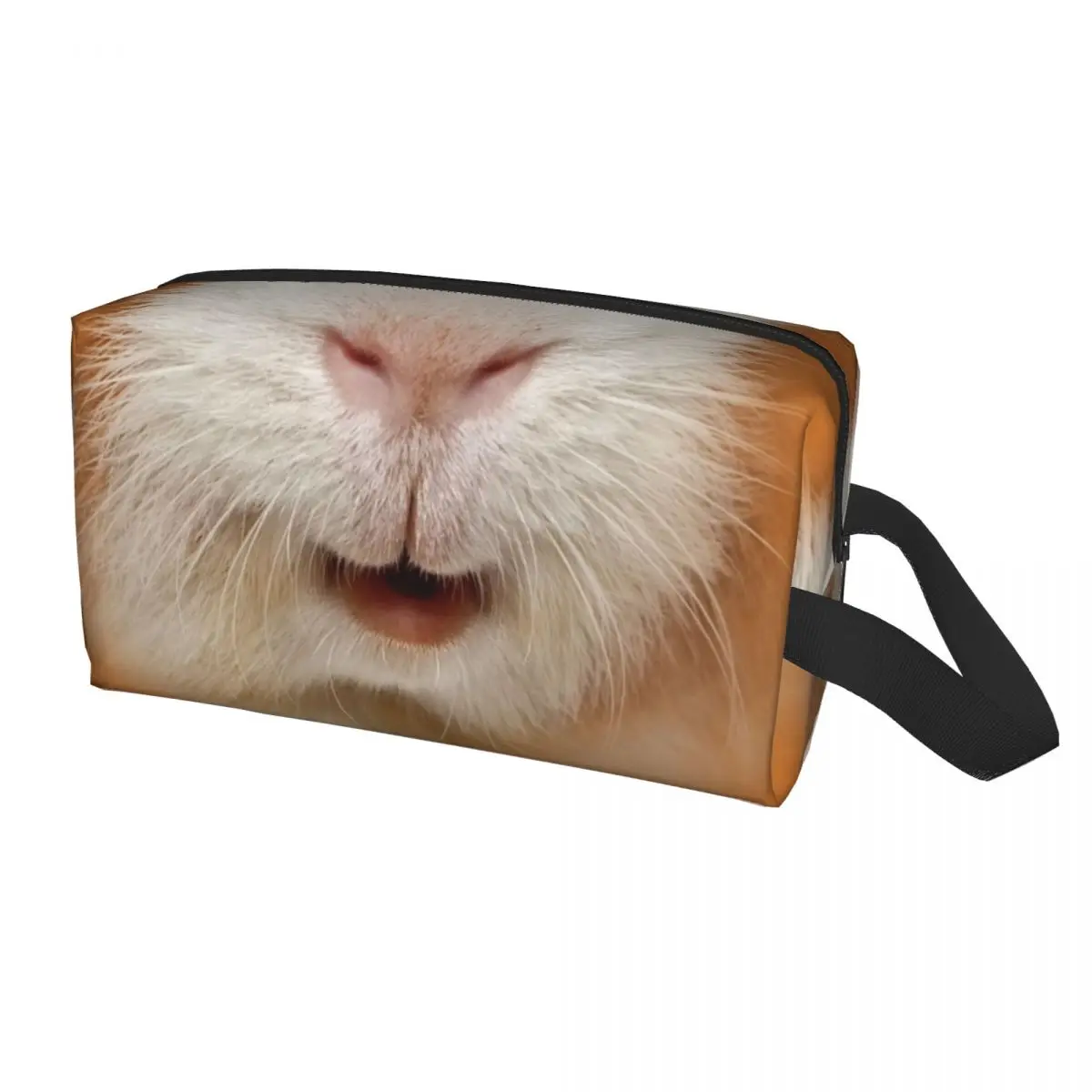 

Kawaii Red Guinea Pig Travel Toiletry Bag for Women Cute Animal Makeup Cosmetic Organizer Beauty Storage Dopp Kit