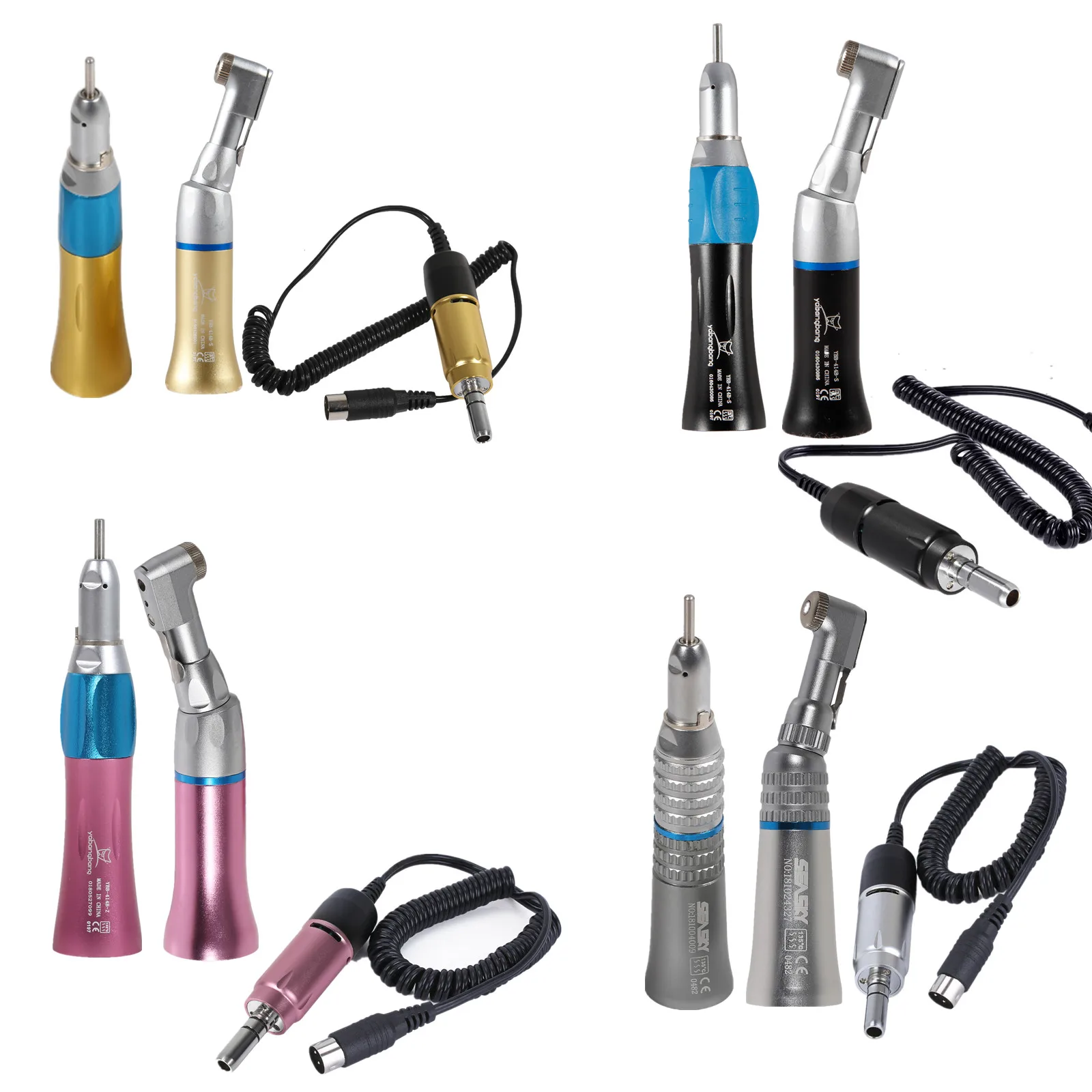 

Стоматологический наконечник, контр-угол, прямой двигатель, портативный, медленно низкоскоростной, красочный комплект для полировки, стиль NSK