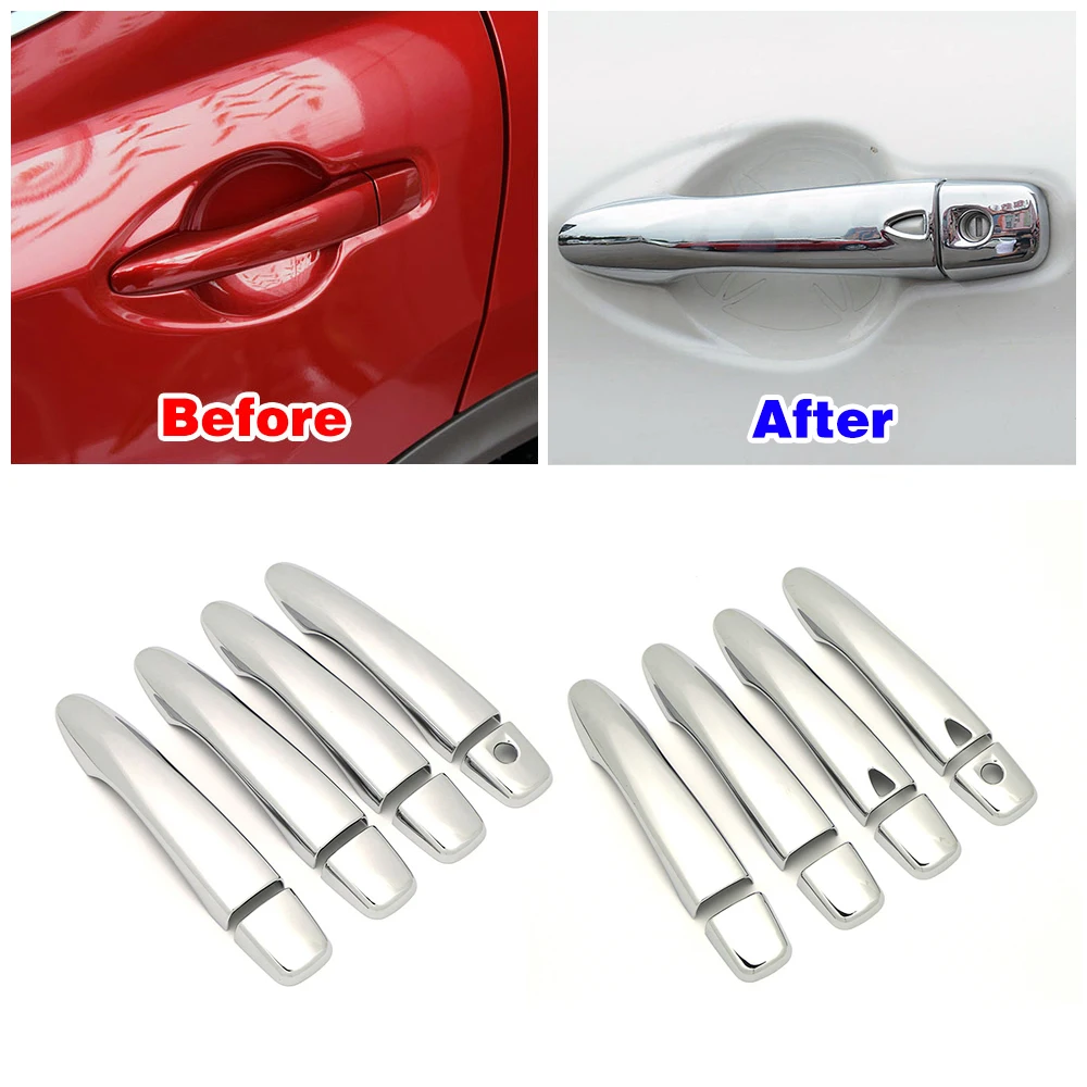 

For Nissan X-Trail T32 MK3 2014-2019 Car Exterior Modify Chrome Door Handle Cover Decoration Trim Protection Sticker