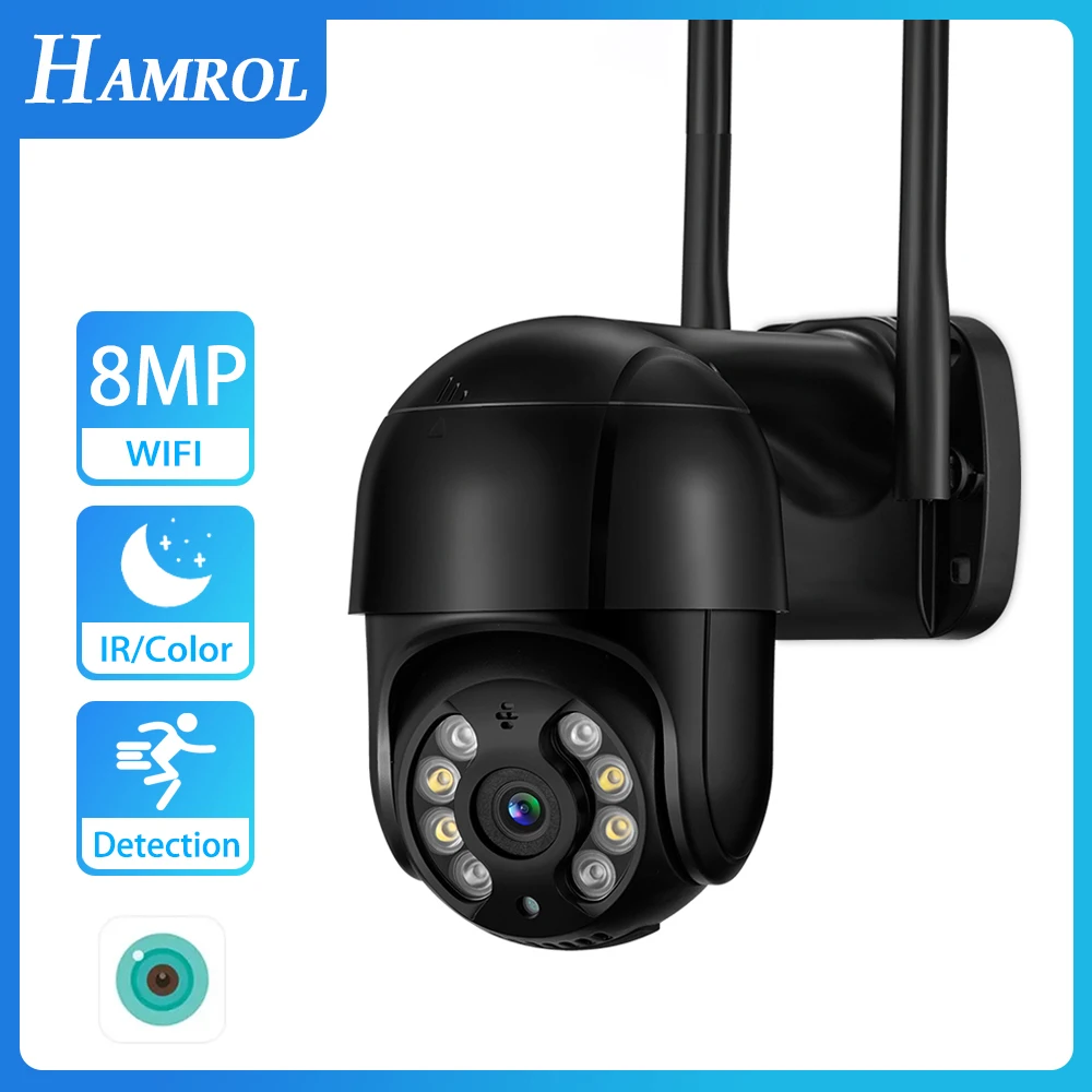 

8MP PTZ Wifi IP Camera 4K HD ONVIF 4X Digital Zoom H.265 5MP Surveillance Camera 1080P Outdoor Wireless Security CCTV Camera