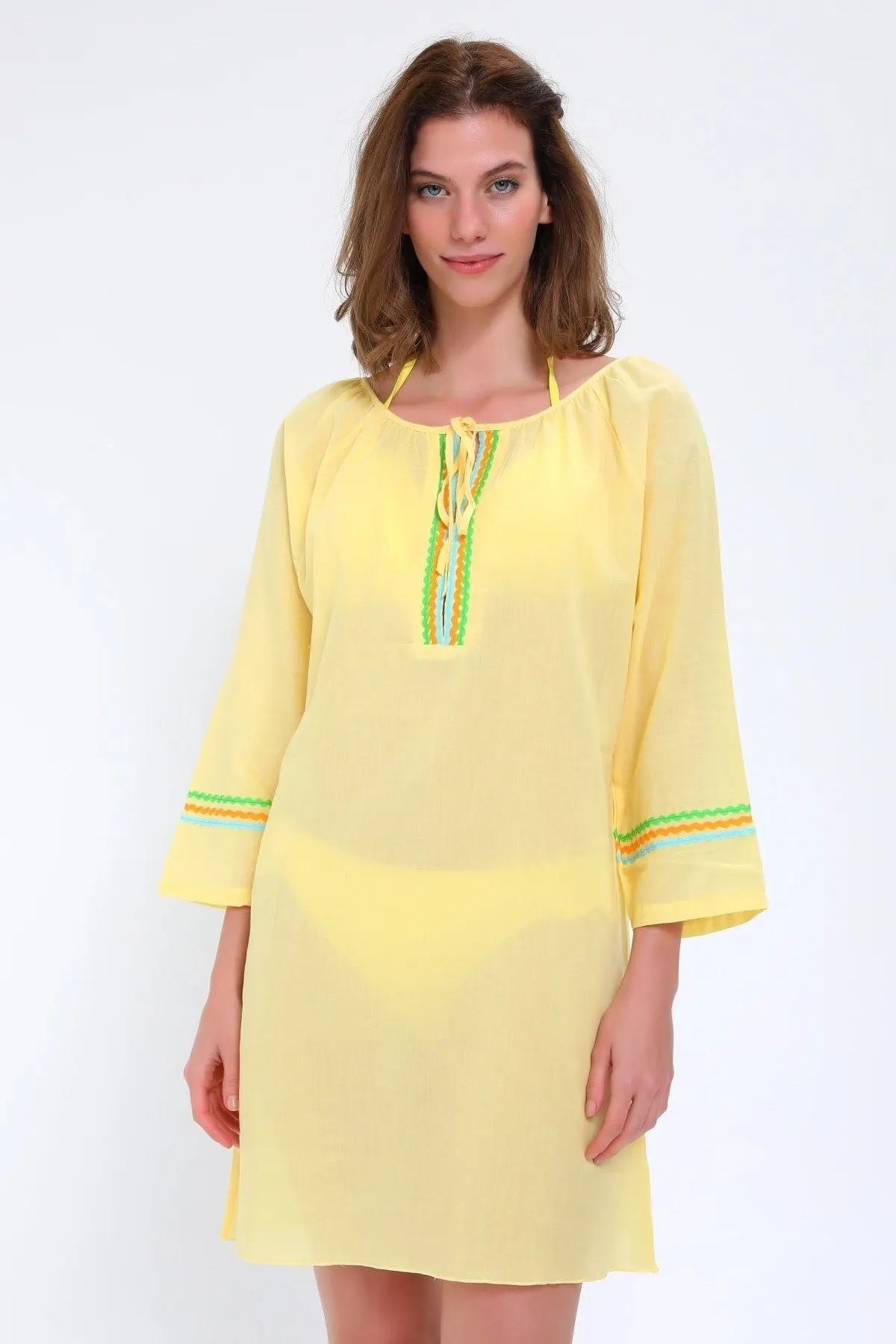 

Парео женское пляжное, накидка на купальник, пикантная туника, костюм, пляжная одежда, женское пляжное бикини, свободное мини-платье