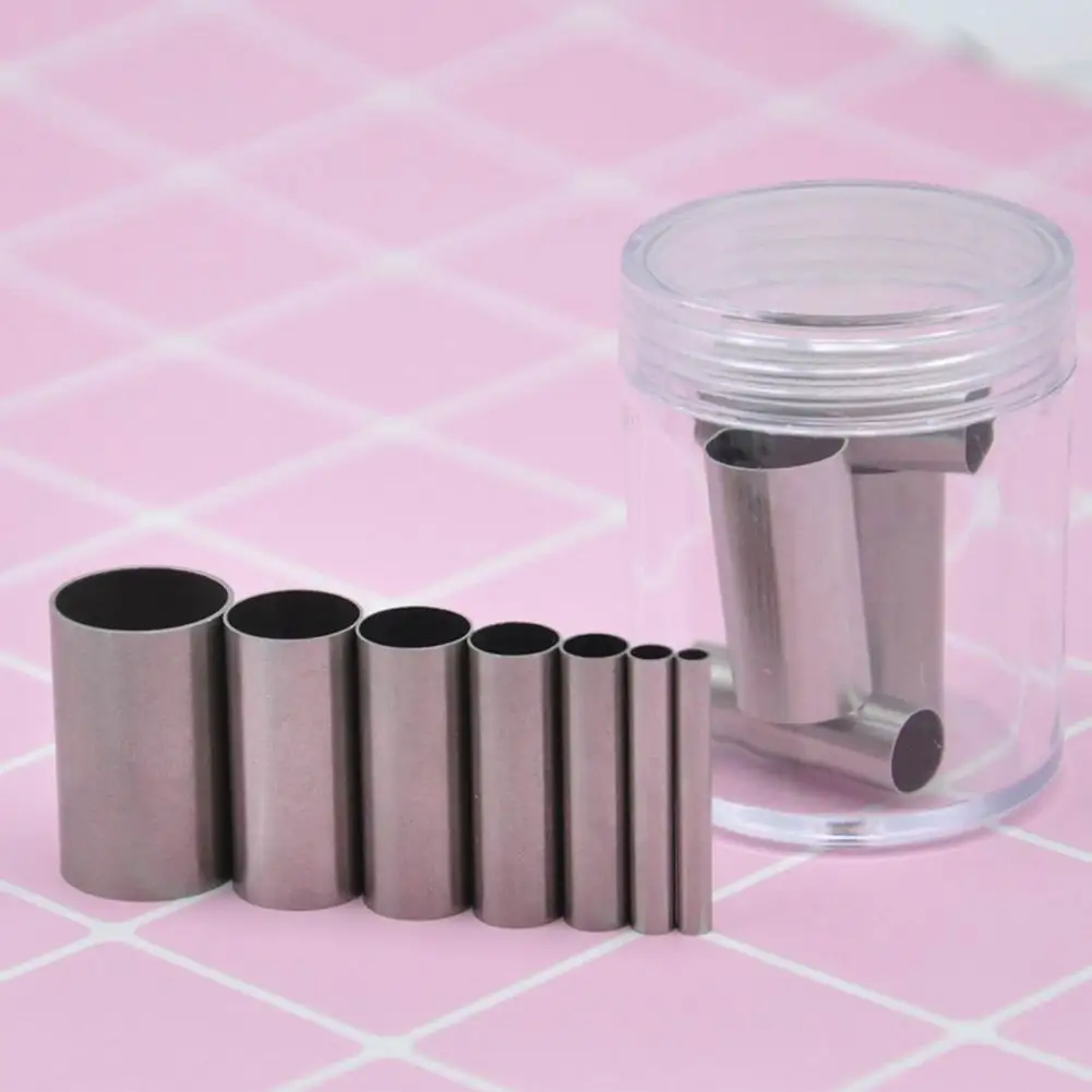 

7Pcs/lot Stainless Steel Round Shape Clay Cutter Indentation Circle Shape Cutters Mold Ceramics Dotting Tools Diy Handmade Craft