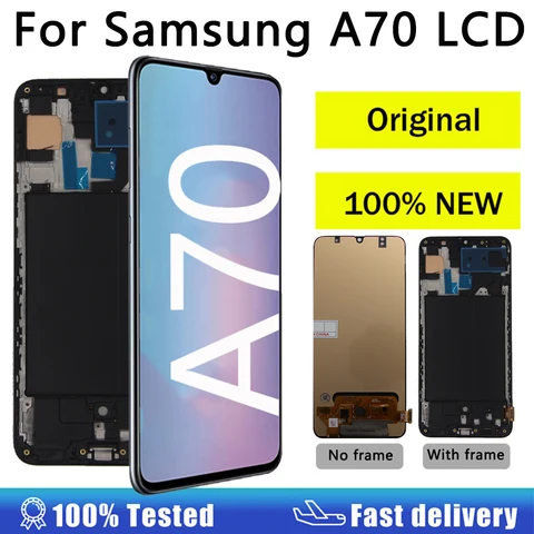 Super AMOLED дисплей для Samsung Galaxy A70, сенсорный экран, запасные части для SM-A705 A705F/DS, ЖК-дисплей, дигитайзер
