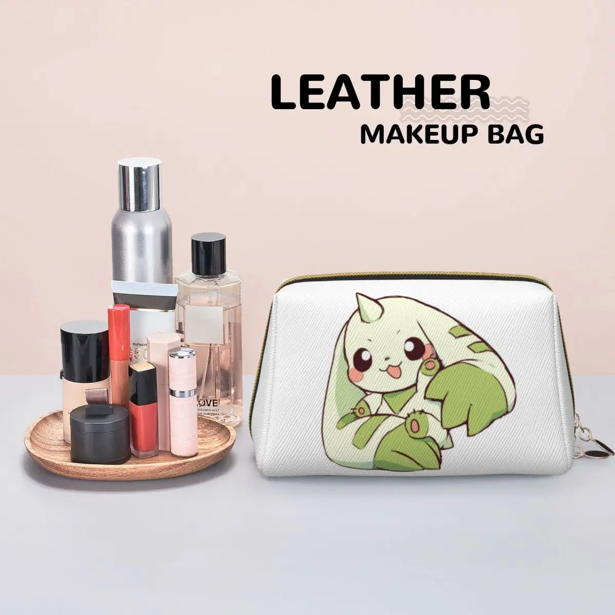 Фото Terriermon Lopmon женские косметички дорожный органайзер для макияжа сумка для хранения туалетных принадлежностей Dopp Kit Box №2