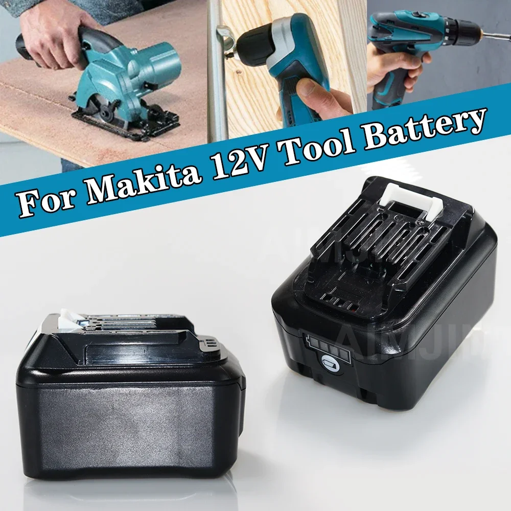 Литиевая аккумуляторная батарея для Makita BL1040/BL1040B/BL1041B/BL1015/BL1016/BL1021/MT01Z/PH04Z 12 В 6000 мАч