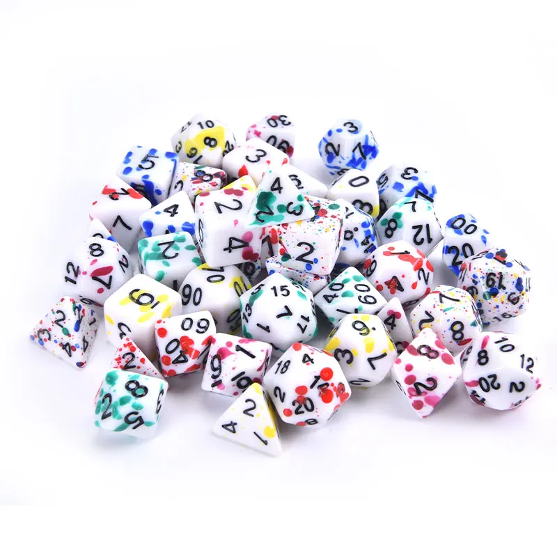 7 шт. цветные многогранные 7-элементные фотохромные D4 D6 D8 D10 D % D12 D20 для настольных
