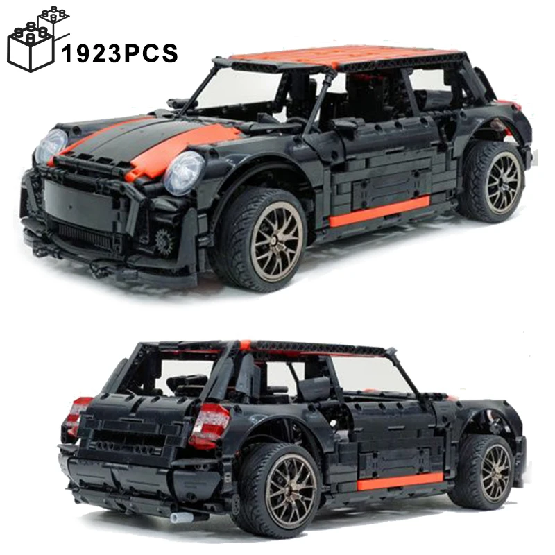 

1923PCS Technical 1:14 Black Red MINI Cooper Car Building Blocks 10242 Vehicle Assemble MOC Bricks Toys Gifts For Boy Children