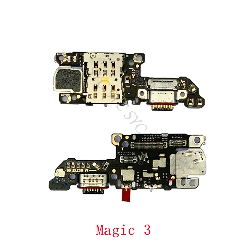 USB-разъем для зарядки плата порта Honor Magic 3 Pro со считывателем SIM-карт гибкий кабель