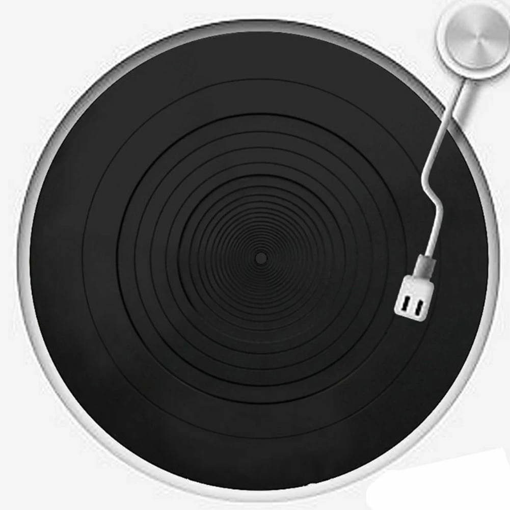 Ultra Thin Silicone Phonograph Round Record Pad Anti-vibration Disc Replacement Reduce Shock Anti Static LP Player Revolving
