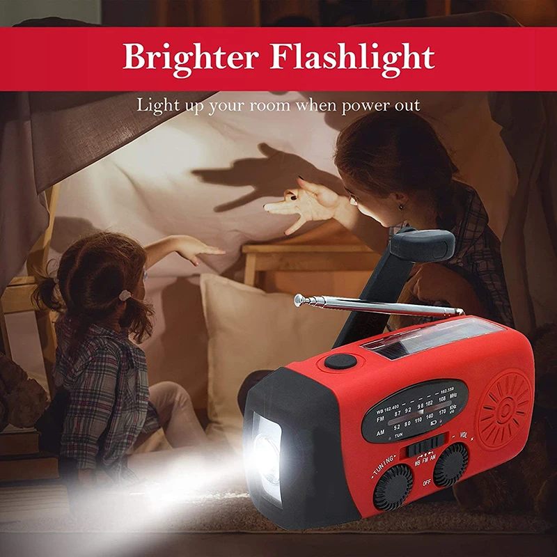 d2 portable high power led flashlights 3 in1 emergency lamp hand crank generator solar dynamo powered fmam radio phones charger free global shipping