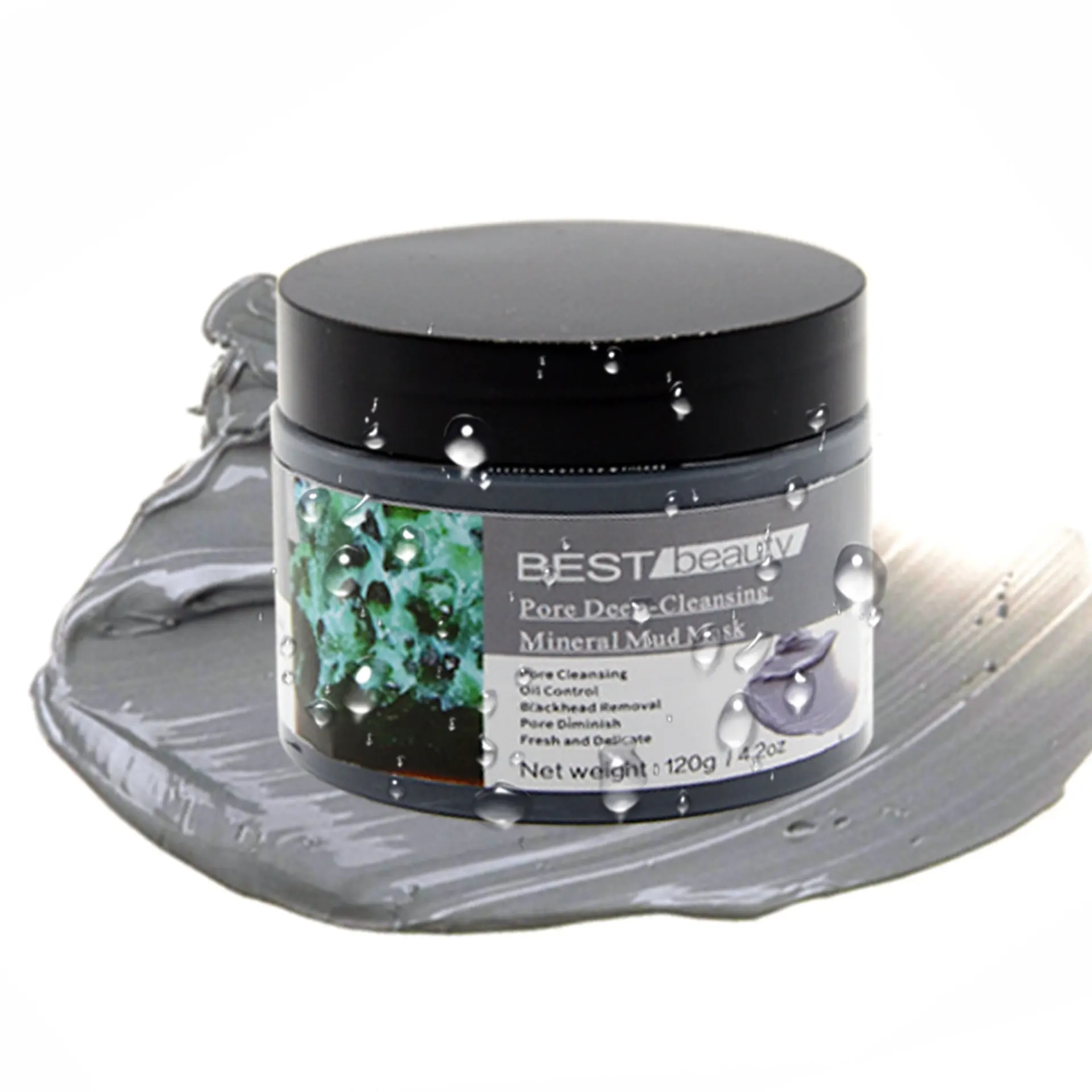

Deep Sea Mineral Mud Film 120g Exfoliator Clean Pores Control By Blackhead Removal Has Stronge Moisturizing Effect Mask 1pcs