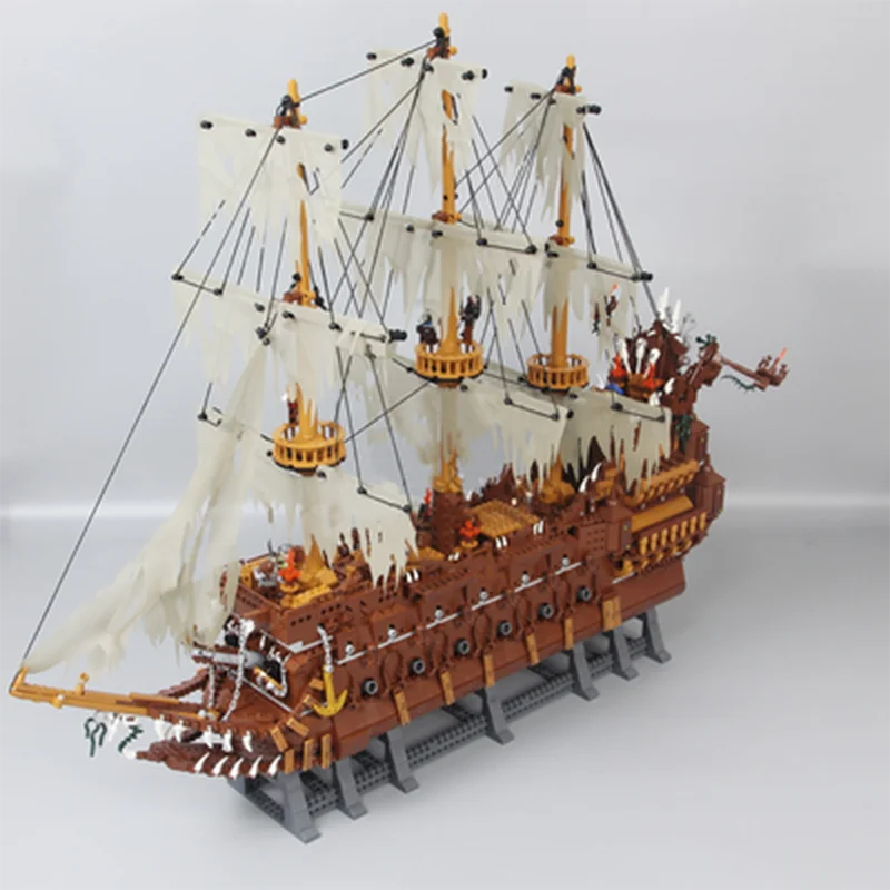 16016 комплект строительных блоков Flyings The Nether Lands пиратский корабль MOC Пираты лодки