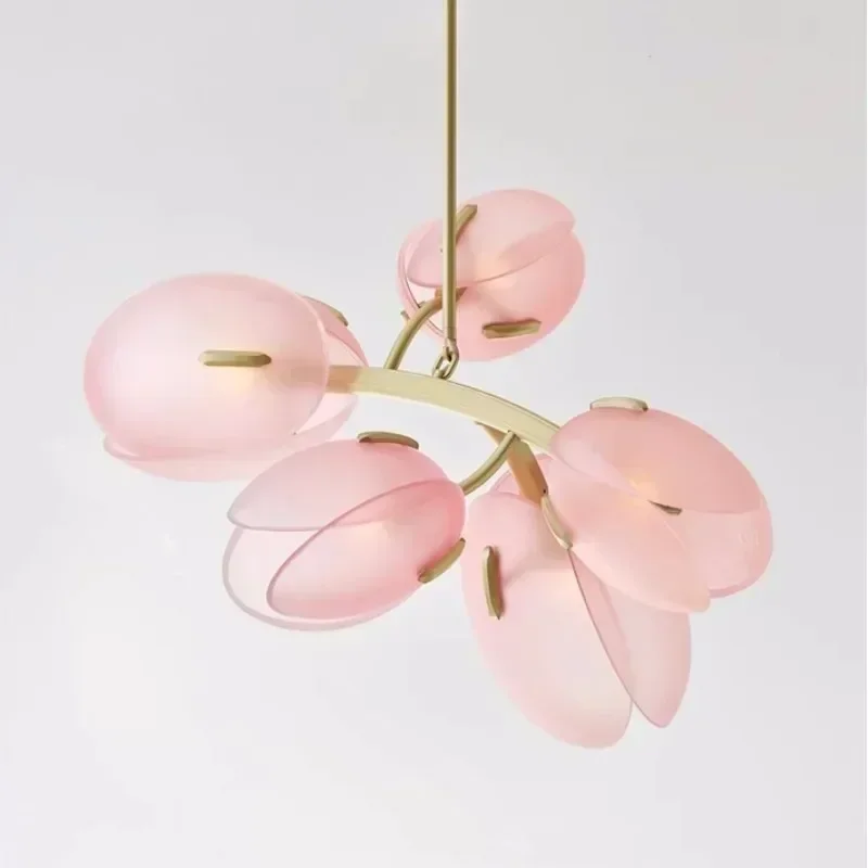 Прозрачные цветные светильники для украшения дома светодиодные G9 romantica brotes tulipan