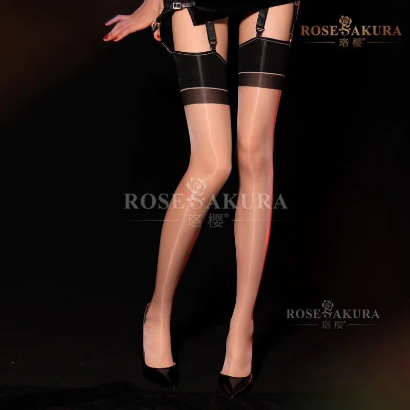Ультратонкие жирные сексуальные высокие шелковистые тонкие чулки |